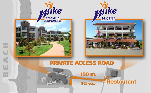 location of Mike Hotel and Mike Studios and Apartments in Maleme
