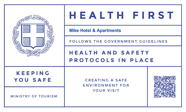 Health and Safety Hotels Crete , Chania 